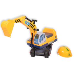 Moni Toys Excavator ráülős kanalas munkagép - Sárga