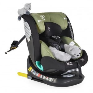 Moni Serengeti I-Size 360°-ban forgatható IsoFix biztonsági gyerekülés (40-150 cm) - Zöld