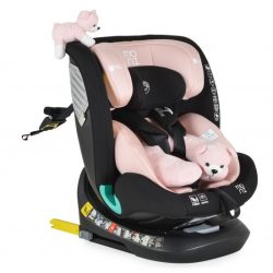   Moni Serengeti I-Size 360°-ban forgatható IsoFix biztonsági gyerekülés (40-150 cm) - Pink