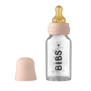 BIBS cumisüvegszett üveg 110ml púderrózsaszín