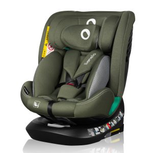 Lionelo Bastiaan One I-Size 360°-ban forgatható IsoFix gyerekülés (40-150 cm) - Green Olive