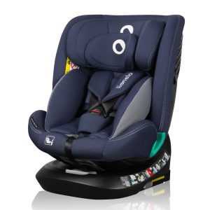 Lionelo Bastiaan One I-Size 360°-ban forgatható IsoFix gyerekülés (40-150 cm) - Blue Navy