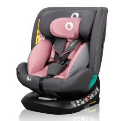   Lionelo Bastiaan One I-Size 360°-ban forgatható IsoFix gyerekülés (40-150 cm) - Pink Rose