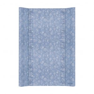 Ceba pelenkázó lap puha 2 oldalú 50x70cm Denim style boho kék