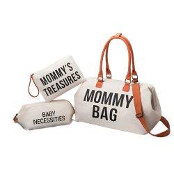 Foxter Mommy Bag kismama táska szett - Fehér