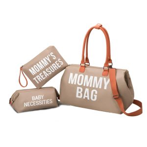 Foxter Mommy Bag kismama táska szett - Khaki